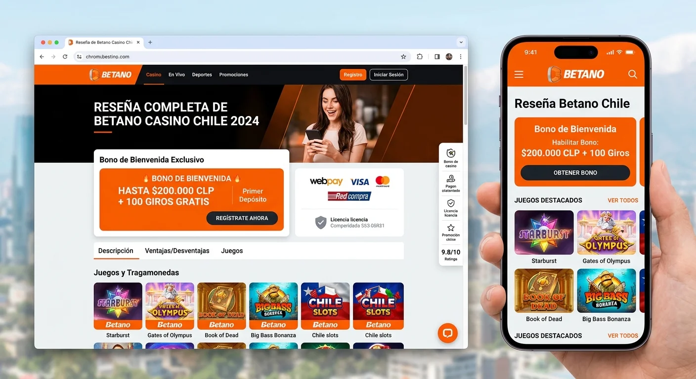 Betano Chile: reseña del casino online para jugadores chilenos
